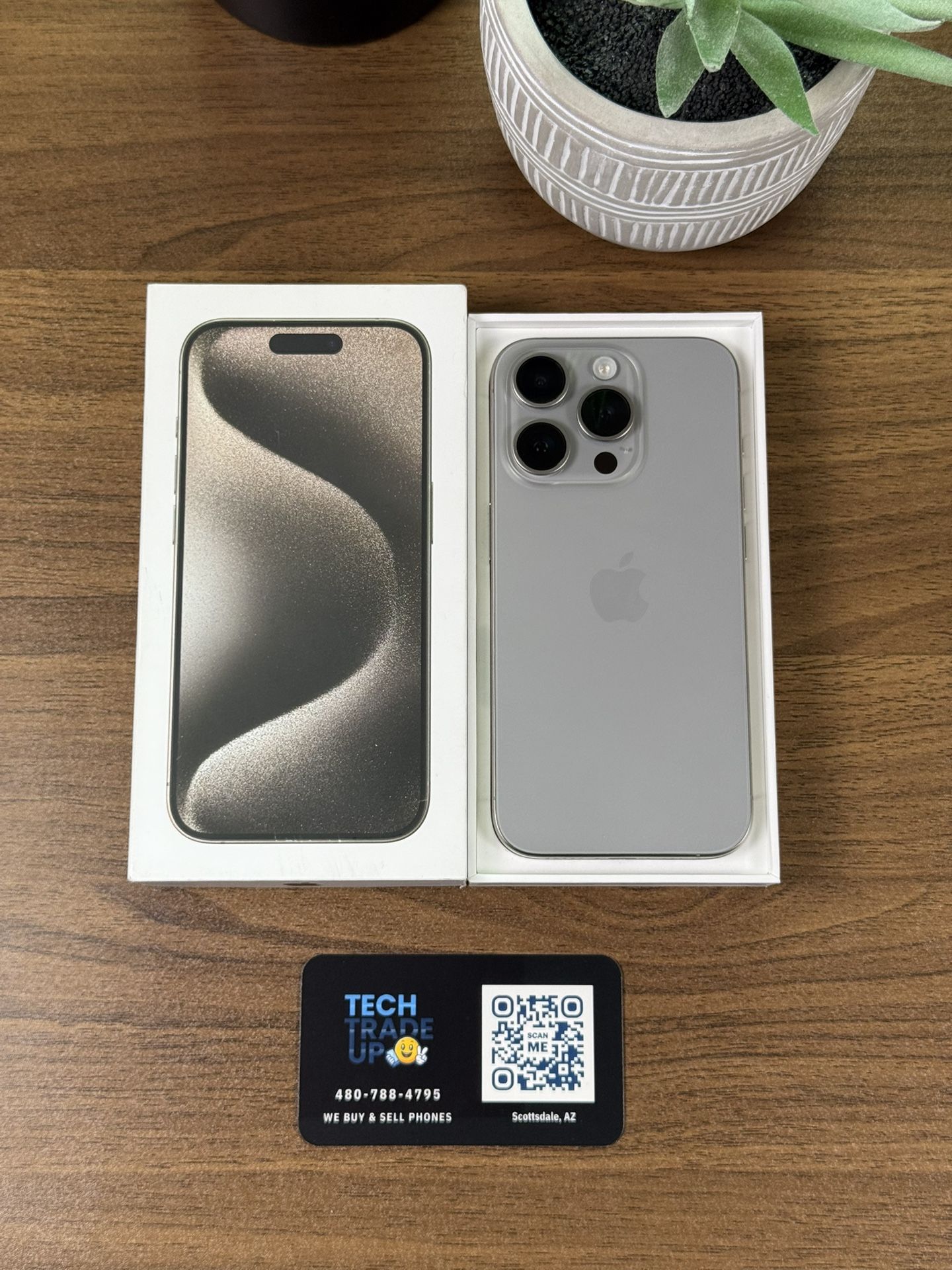 iPhone 15 Pro 128Gb Natural 🩶 T-Mobile *Free Delivery At Full Price*