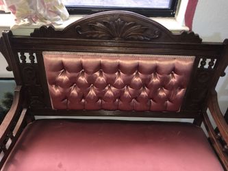 ANTIQUE COUCH/LOVESEAT-MUST SELL