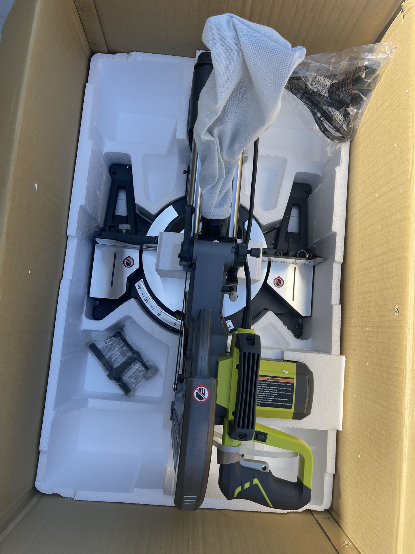 RYOBI 15 Amp 12 in. Corded Sliding Compound Miter Saw with LED Cutline Indicator
