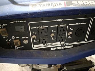 Yamaha EF5500DE Generator - Only 3 Hours - Electric Start