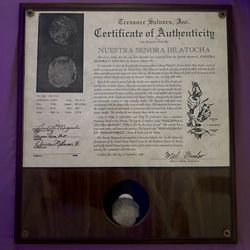 Certified Spanish shipwreck Coin