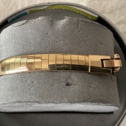 Gold Flat Stainless Steel Bracelet…