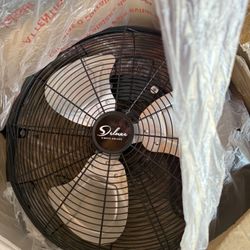 Simple Deluxe 20 Inch Pedestal Standing Fan, High Velocity, Heavy Duty Metal For Industrial, Commercial, Residential, Greenhouse Use, Black