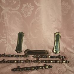 Bronze Drawer Knobs With Plates 