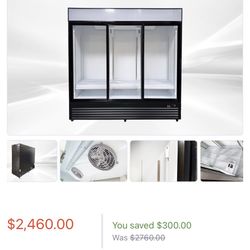 Almost New 3 Sliding Merchant Cooler