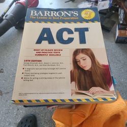 Barron's ACT studying Book $10