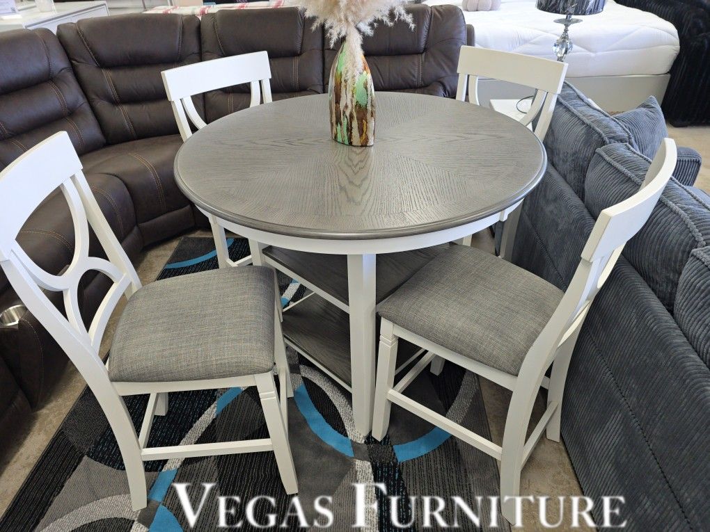 COUNTER HT TBL SET 5PC ✅ Delivery available ✅ Financing...
