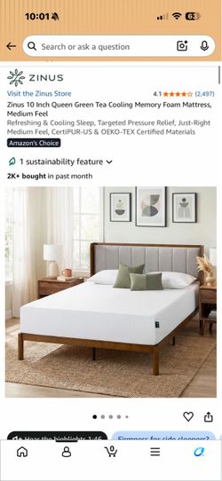 Zinus queen size bed