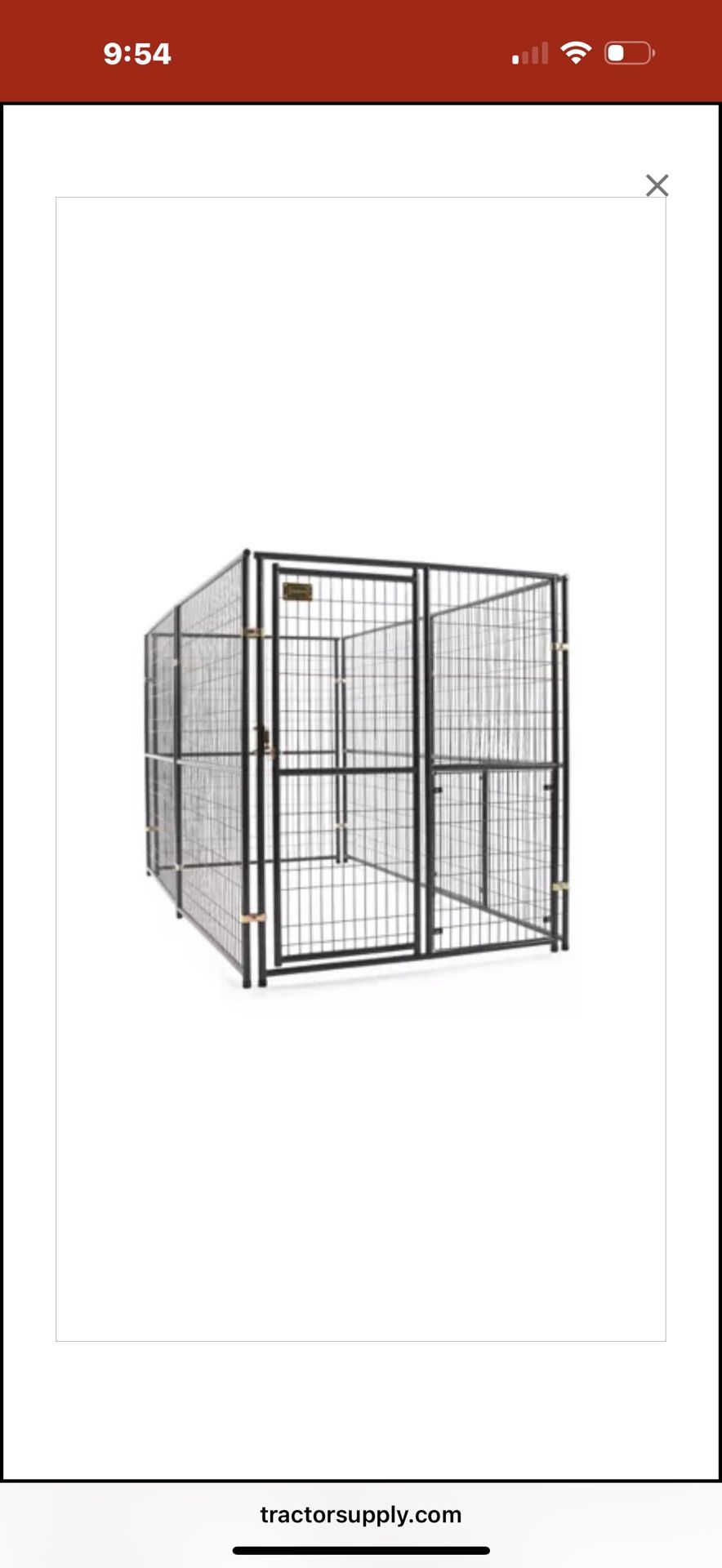Retriever 6x5x10 Welded Dog Kennel