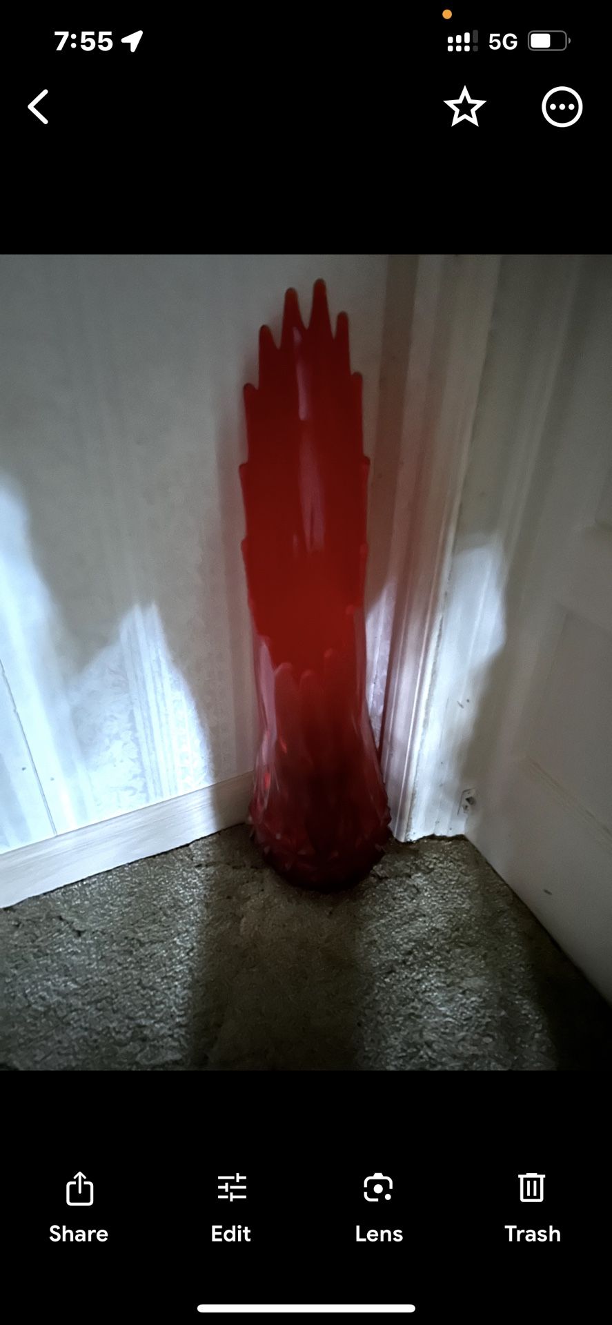 LE Smith Dimond Vintage Vase