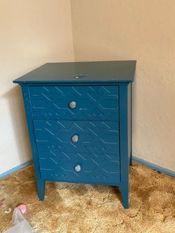 Teal night stand