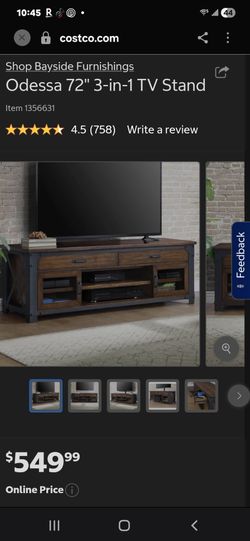 Odessa 72" 3-in-1 TV Stand