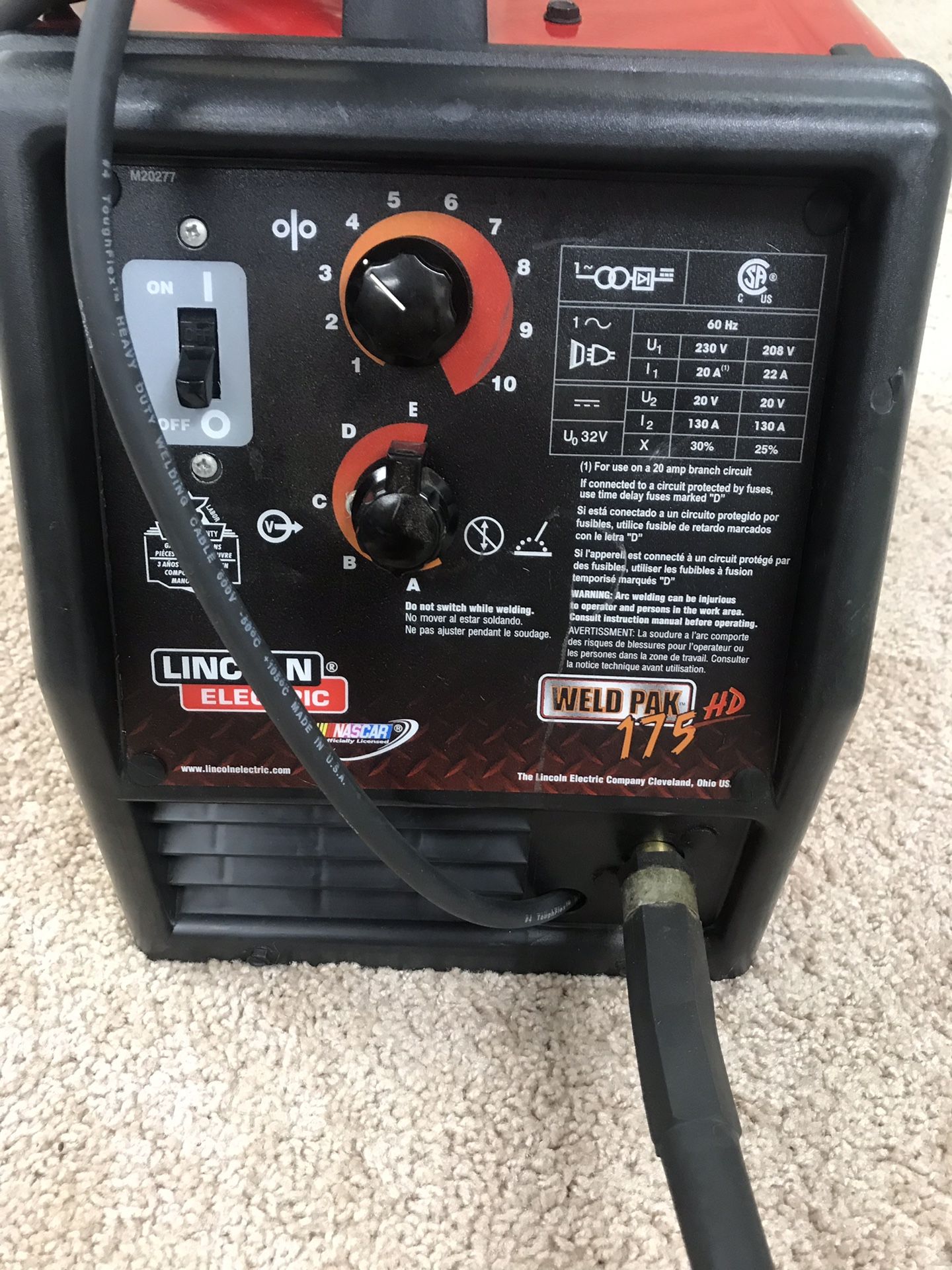 Lincoln Electric Weld Pak 175 HD Mig Welder-Works!