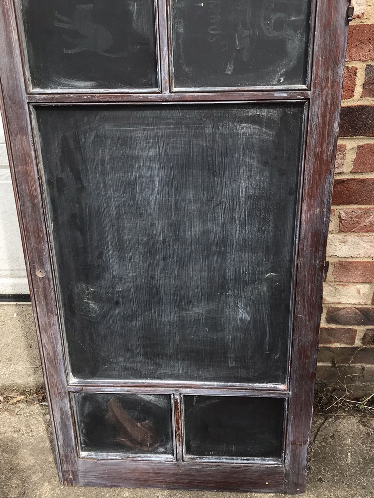 Vintage Window Painted Chalkboard 