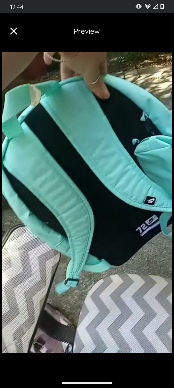 Baby Blue Nike Backpack