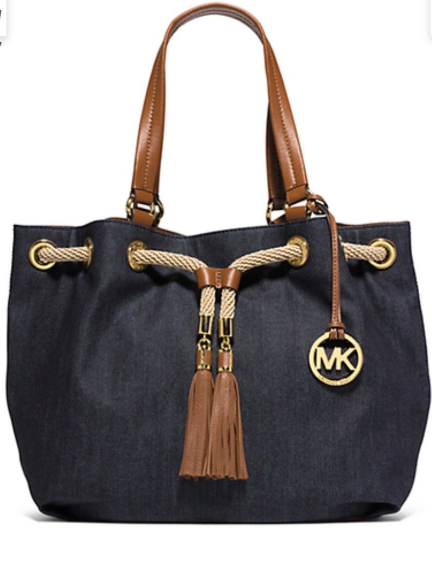 MICHAEL KORS DENIM HANDBAG!