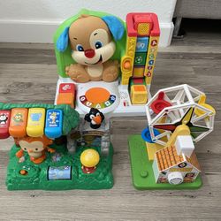 3 almost New Baby Toys With Percent Condition 