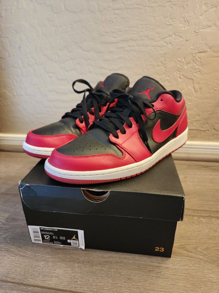 Nike Air Jordan 1 Retro Low Reverse Bred Red Black