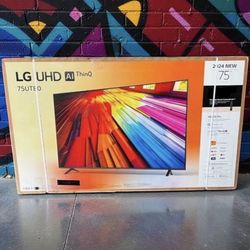 75 “ lg smart 4K LED HDR TV