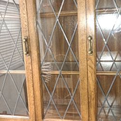 Oak China Cabinet 