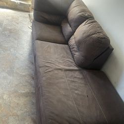 Sectional & Coffee Table W/ Lamp Stand