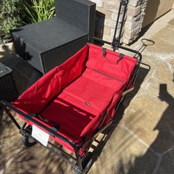 Collapsible Heavy Duty Big Wheel Wagon Stroller 