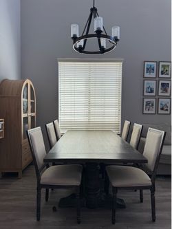 Dining table with chairs