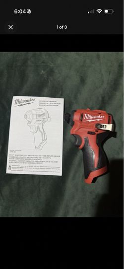 Milwaukee M12 Subcompact Brushless 1/4 Inch Hex Impact Driver (Bare Tool)