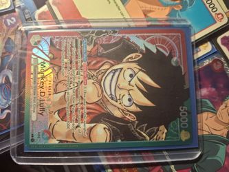 Op 01 post errata alt art luffy leader card