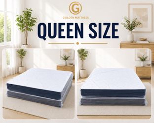 Queen Mattress Set – Medium – Brand New – Delivery Available 🚚