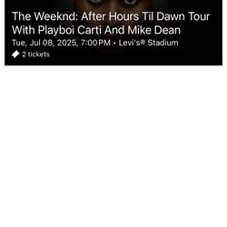 The Weeknd Tickets Levi’s Stadium 