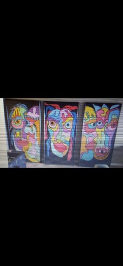 $2,500.00 ALL (3) HUGE ORIGINAL PAINTINGS