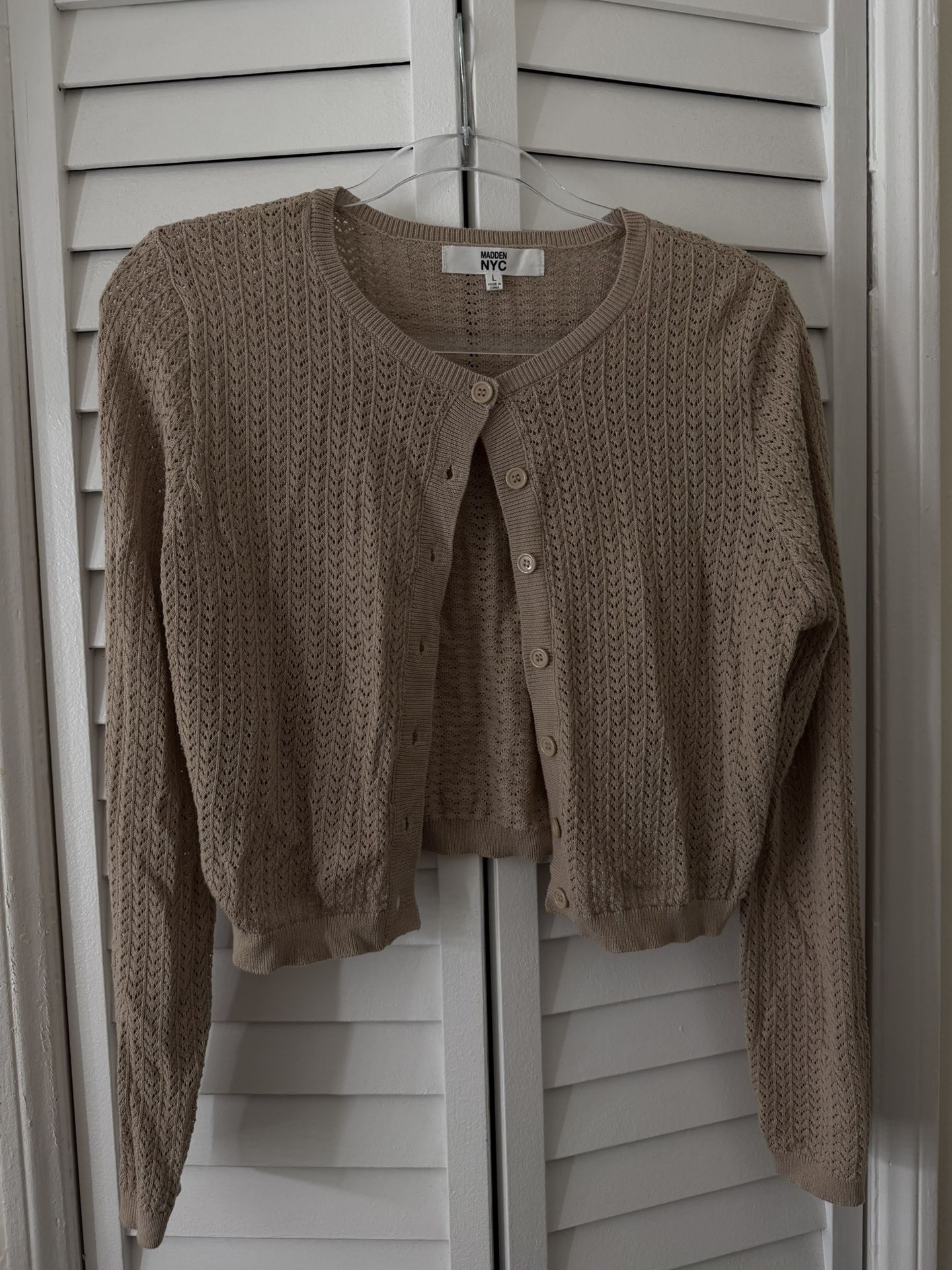 Beige Knitted Sweater