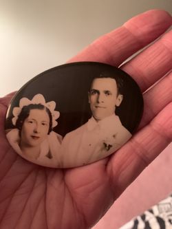 Antique Wedding Picture/Mirror 1920’s