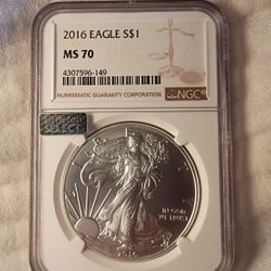 2016 American Silver Eagle Ms70
