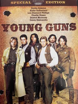 YOUNG GUNS Widescreen Special Edition (DVD-1988) Emilio Esteves!