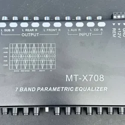MT-X708 7 Band Parametric Equalizer Car Audio Preamp Subwoofer Control