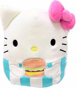 Squishmallows | Hello Kitty with Hamburger 8"