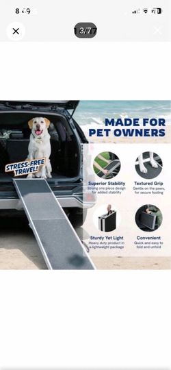 Dog ramp 72” new, folds, up to 240 pounds