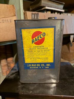 Antique oil can