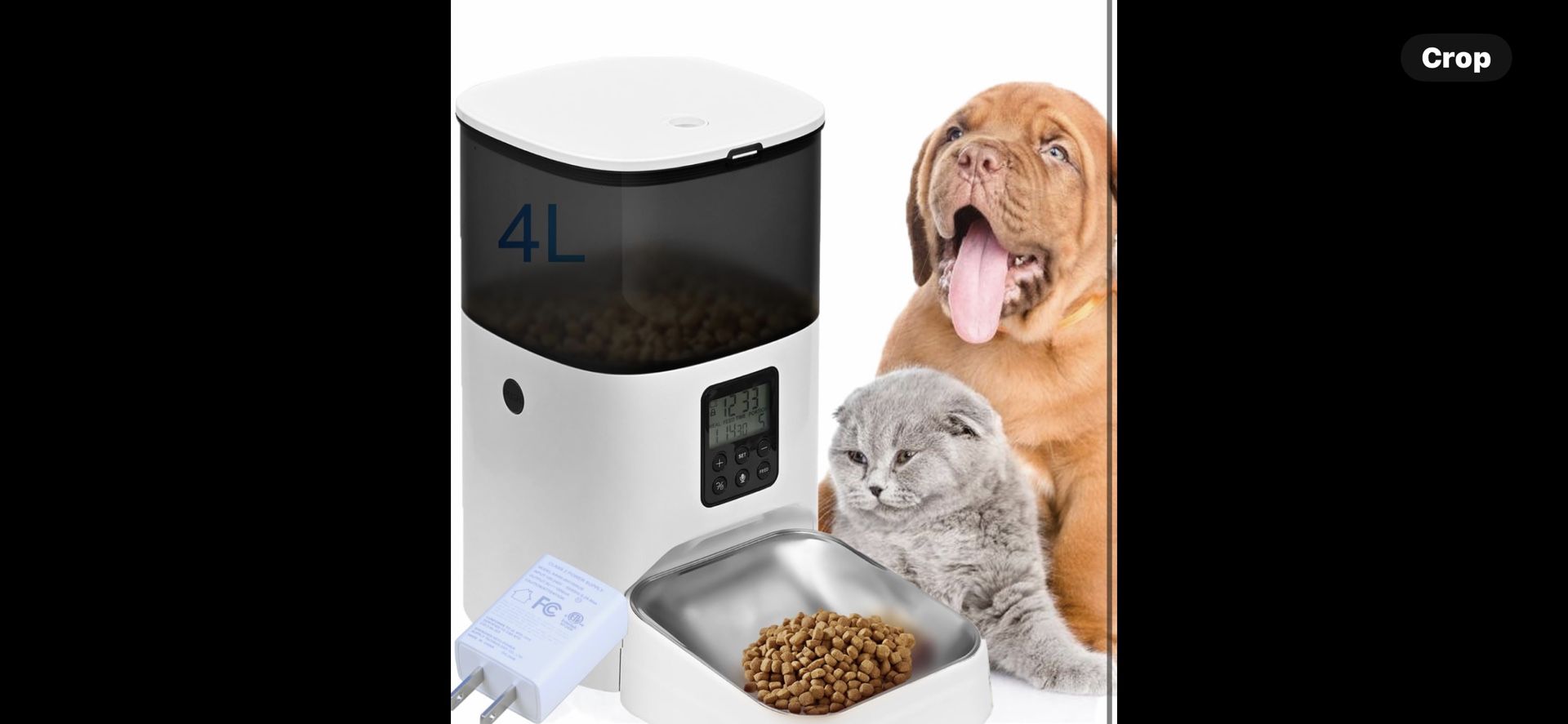 “New”Andoll Cat& Dog 4 L Dry Food Feeder(voice Recorder,up To 8 Meals Day,timed Feeder(retail $69)