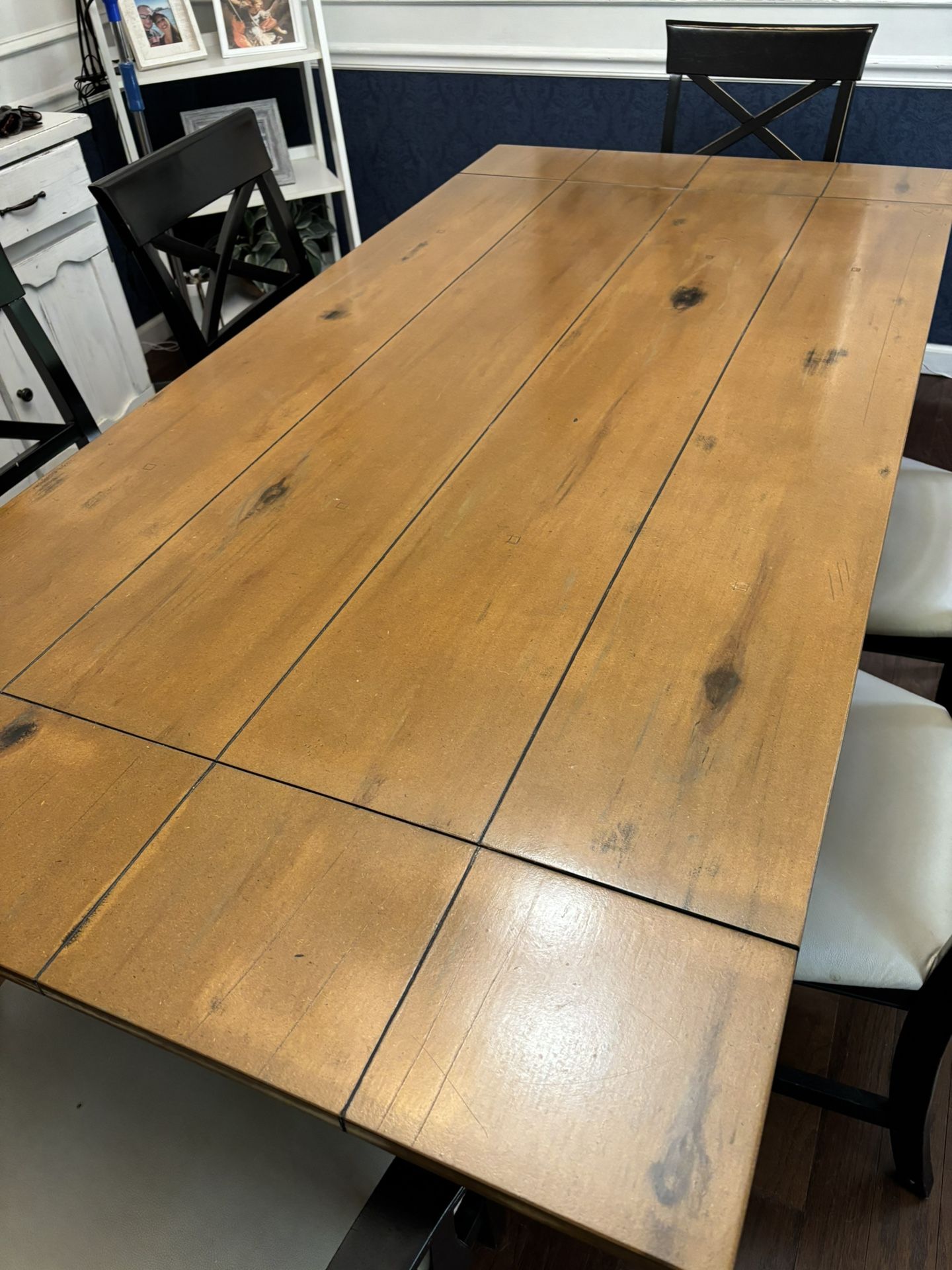 Large Dining Table & Chairs