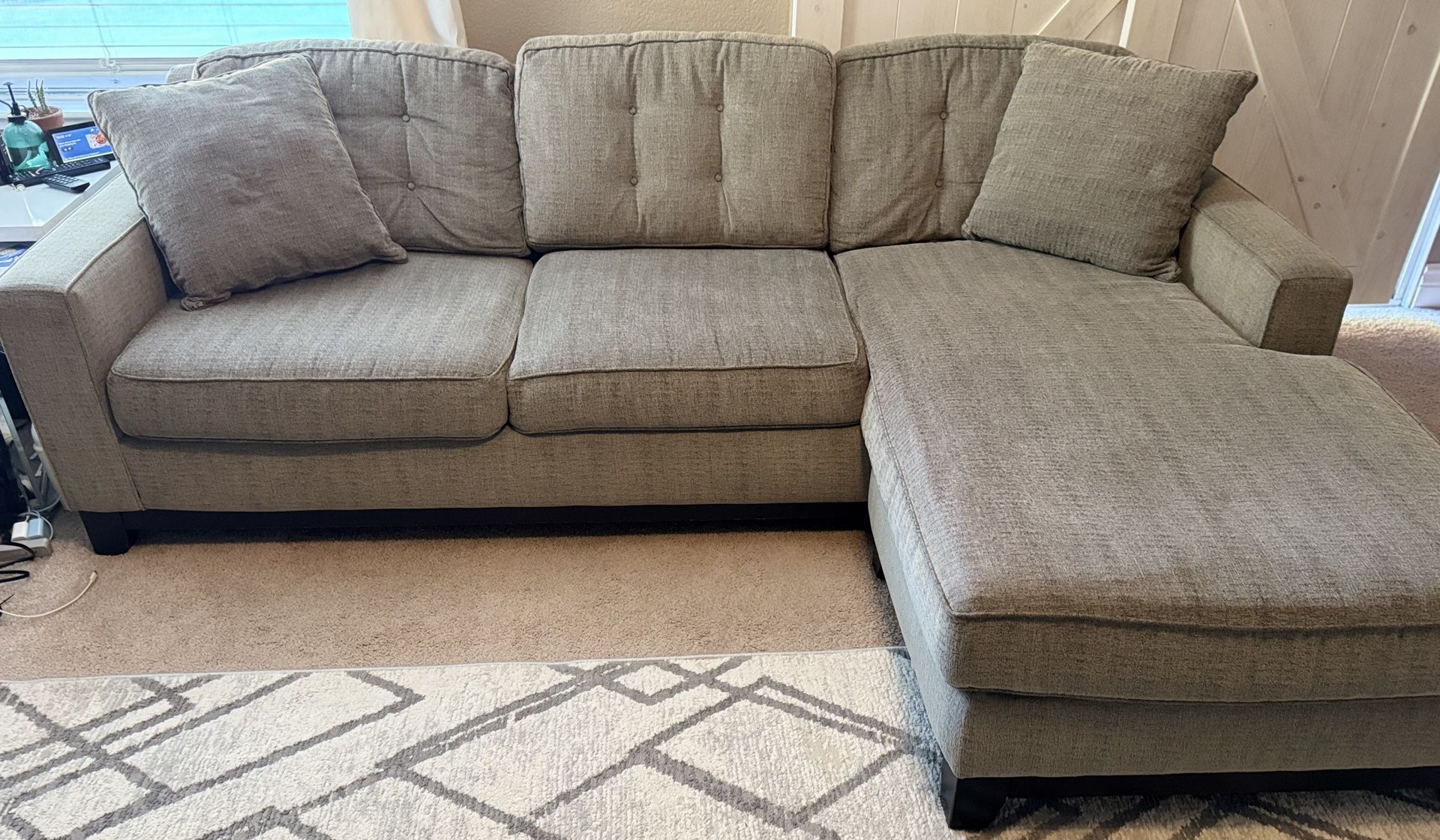 Gray Chaise Sofa