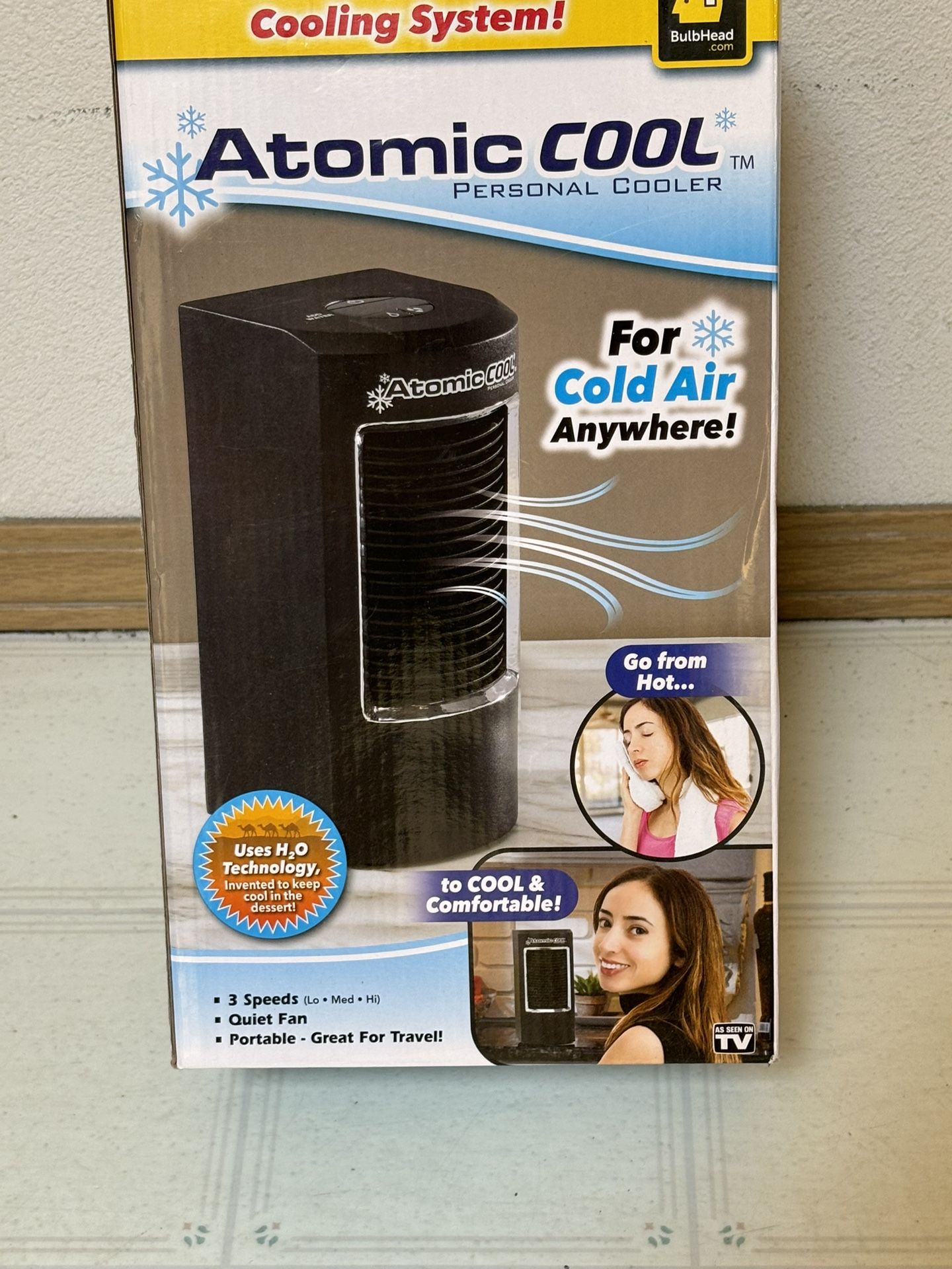 New Atomic Cool Portable Compact Personal Space Cooler Air Conditioner