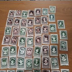 50 Plus Vintage 1960s Baseball Stamps