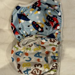 2 Reusable Cloth, Swim, Diaper For Babies And Toddlers 0-24 Months 