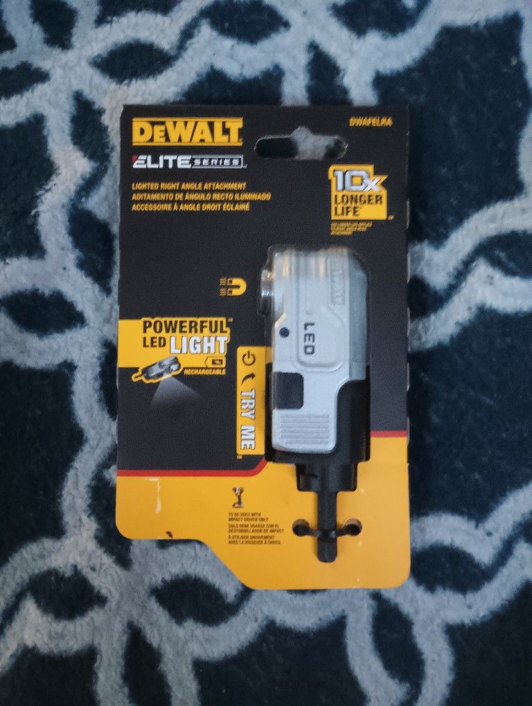 DeWalt Flextorque Right Angle Drill Attachment W/LED Light