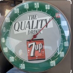 Vintage 7up Thermometer