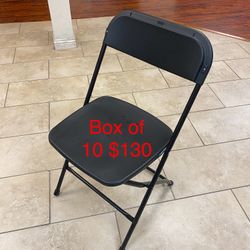 Beautiful Black Plastic Folding Chairs