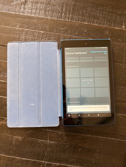 Amazon Fire HD 8 Tablet 8th Gen 32GB – Blue + ProCase – Excellent